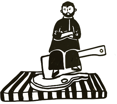 Storm chef illustratie