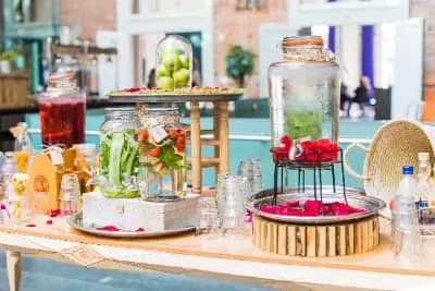 Mocktail station met vers fruit